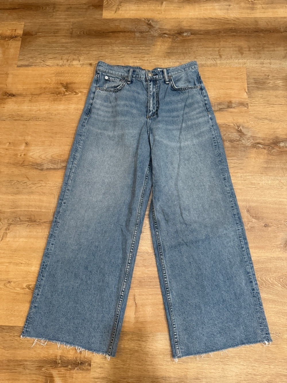 rag & bone high rise ankle wide leg - Picture 5 of 9